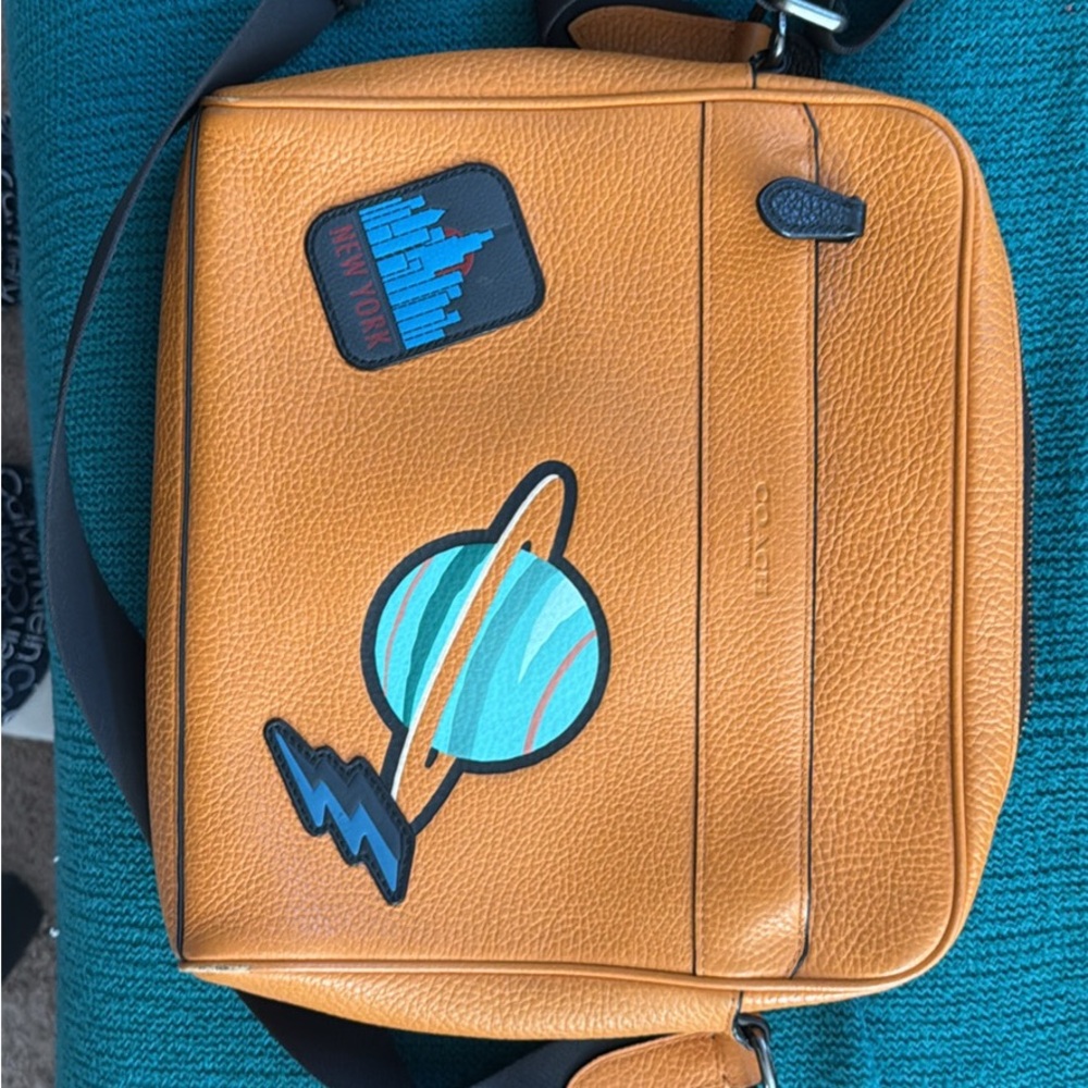 Coach Tan Leather Men's Bag